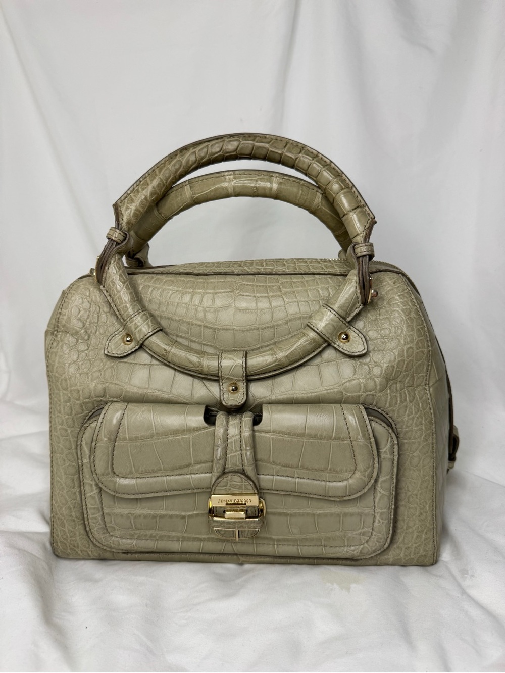 Jimmy Choo Crocodile Embossed Leather Purse | Tahula Hillary Doctor Bag | Y2K